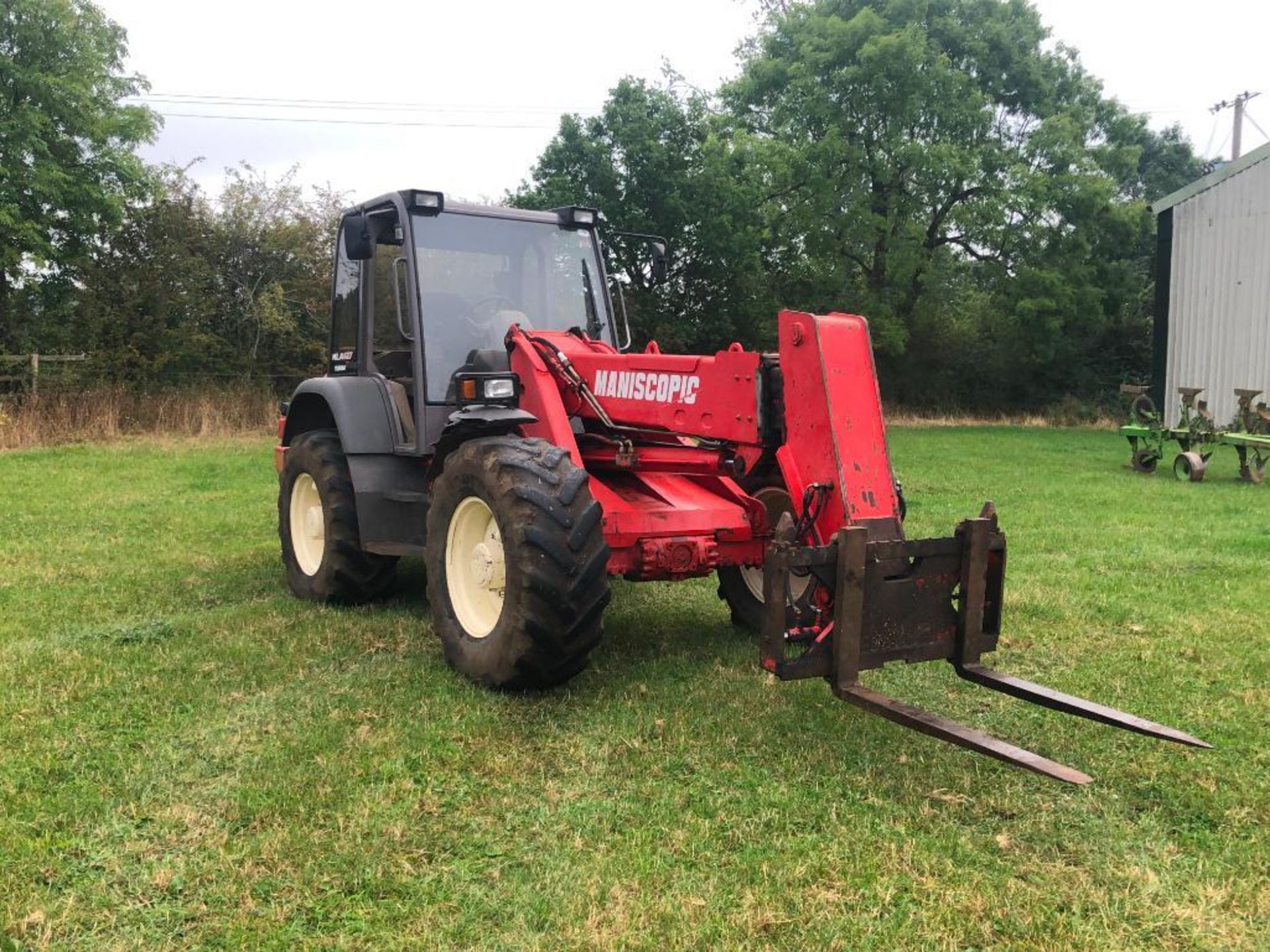 1999 Manitou Maniscopic MLA627 Turbo powershift pivot steer materials handler with PUH and pin and c - Image 4 of 26