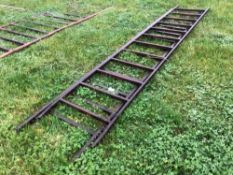 Feed barrier sections approximately 14ft 7inches