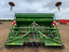 2014 Amazone AD3000 Super 3m power harrow combination drill, Serial No:KG0062878. Manual, parts & co