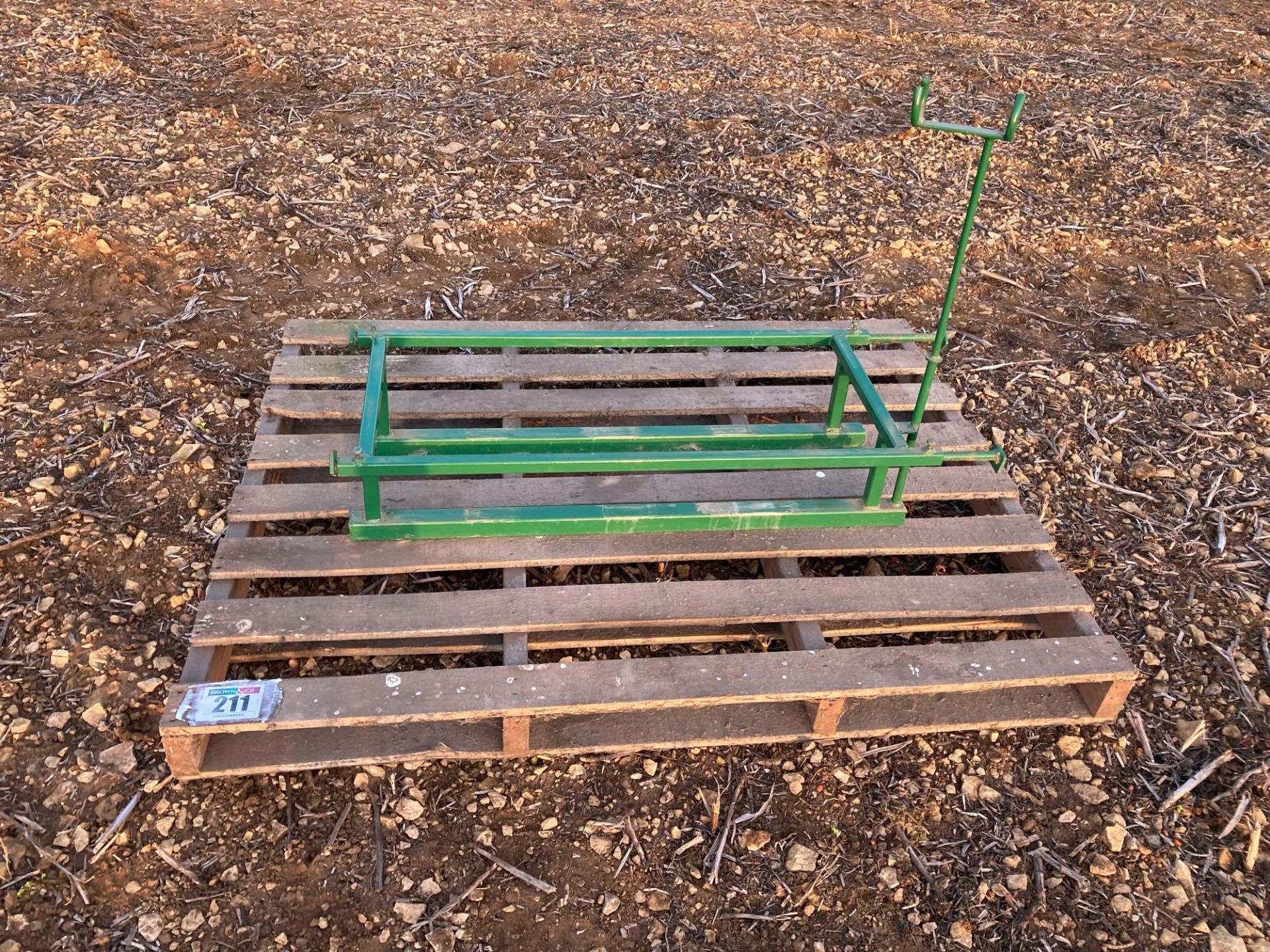 Farm made metal frame for quadbike sprayer