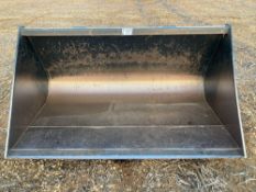 Strimech grain bucket with JCB Q fit brackets approx 2m