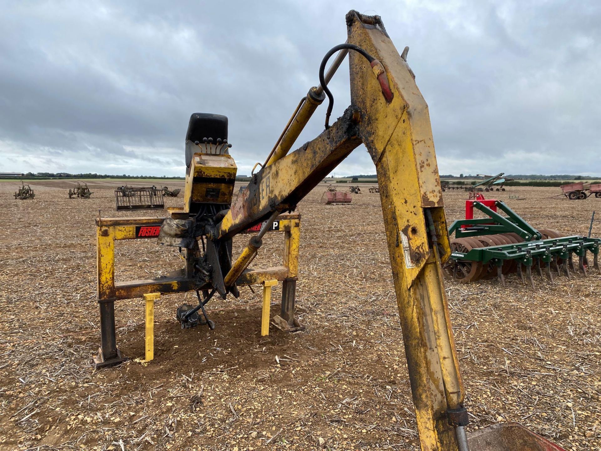 Foster D2 P digger for 3 point linkage, machine number: PH3240 c/w 5ft, 3ft, trench buckets & long r - Image 4 of 5