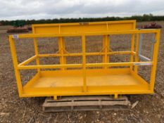 2015 Cherry Products man platform on JCB brackets, serial number L4243 Manual in the office