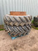 Stocks Ag Dual Wheels, 18.4 R38, Clamps Inc.