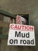 Qty. 'Mud on Road' Signs