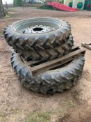 Massey Ferguson Tyres and Rims, Front 9.5 R36, Rear 9.5 R49