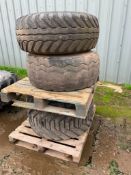 3 No. Misc. Trailer Tyres & Rims