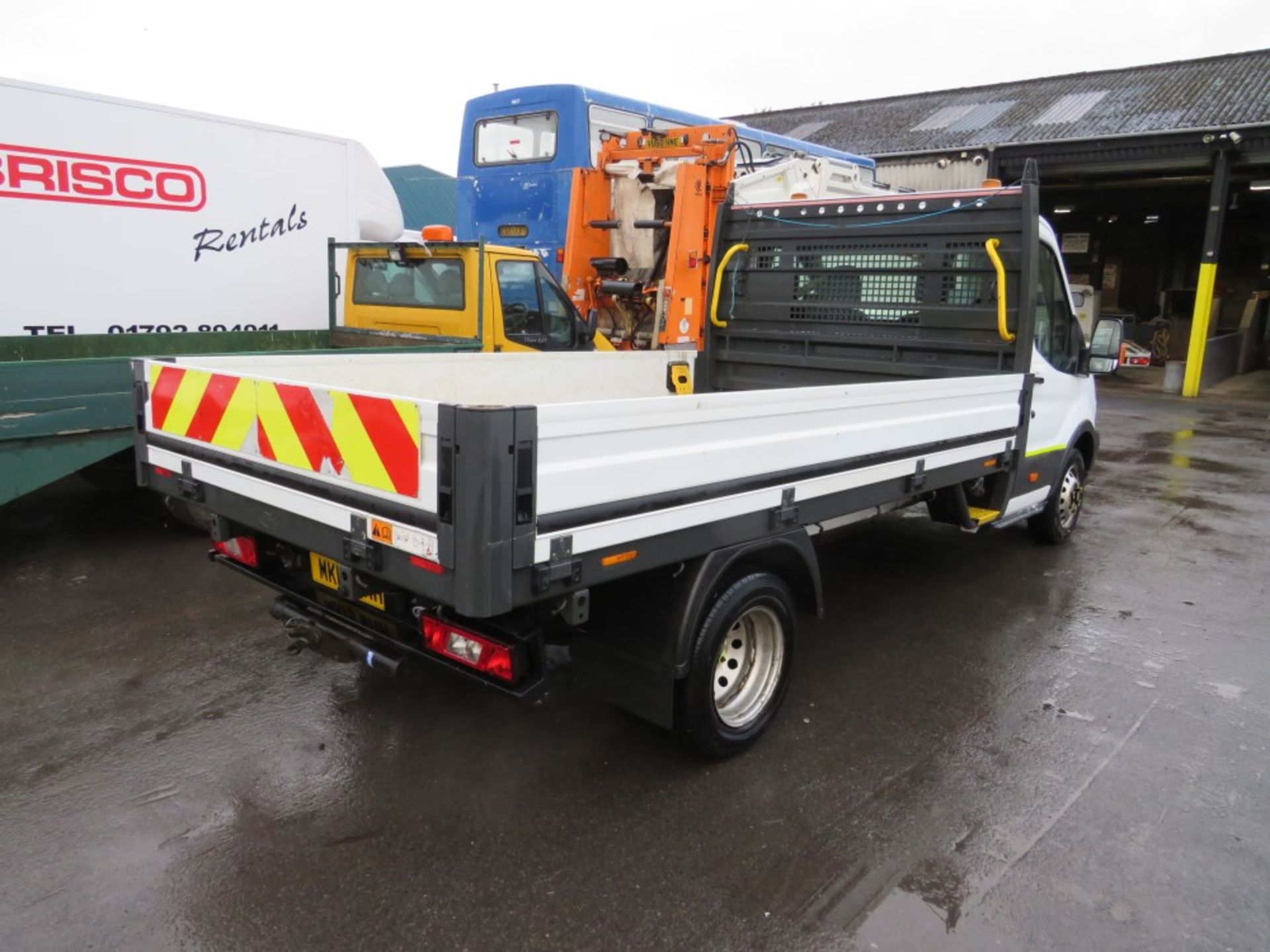 15 reg FORD TRANSIT 350 DIESEL DROPSIDE (DIRECT ELECTRICITY NW) 1ST REG 05/15, TEST 05/21, 75410M, - Image 4 of 5