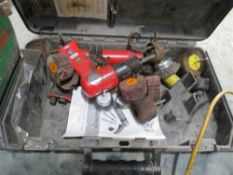 AIR GUN, CHISEL & 3 GRINDING REELS [+ VAT]