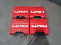 4 HILTI CASES [NO VAT]