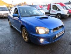 04 reg SUBARU IMPREZA WRX TURBO, 1ST REG 05/04, TEST 02/21, 126510M NOT WARRANTED, V5 HERE, 6 FORMER