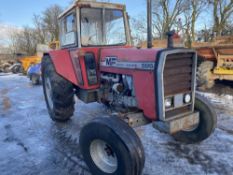 MASSEY FERGUSON 593 TRACTOR (LOCATION BLACKBURN) RUNS & DRIVES, NO BRAKES (RING FOR COLLECTION