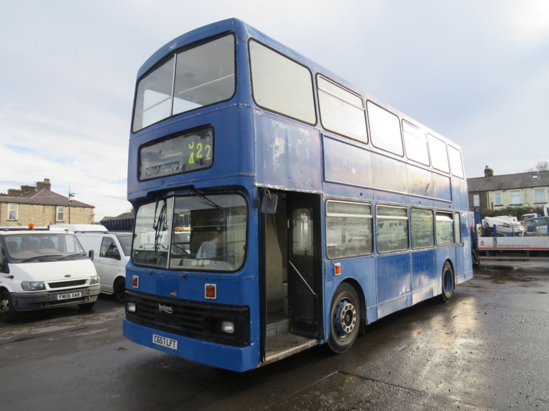 C reg LYELAND OLYMPIAN DOUBLE DECKER BUS, 1ST REG 08/85, 356681M, NO V5, NO KEYS [NO VAT] - Image 2 of 11