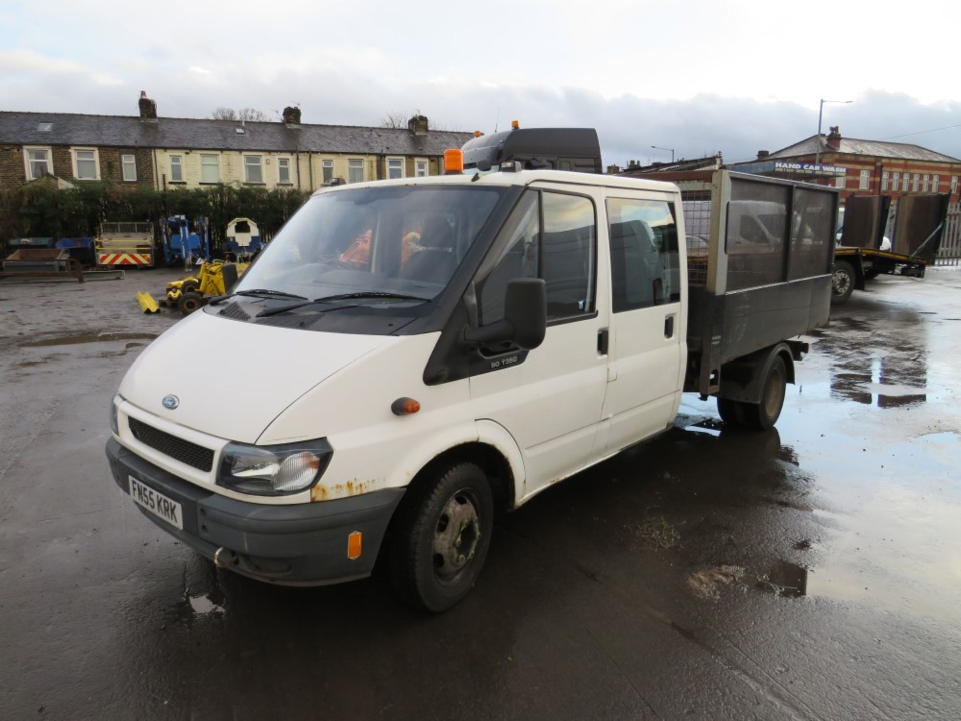 55 reg FORD TRANSIT 350 CREW CAB TIPPER (DIRECT COUNCIL) 1ST REG 09/05, TEST 10/21, 83275M, V5 HERE, - Image 2 of 5