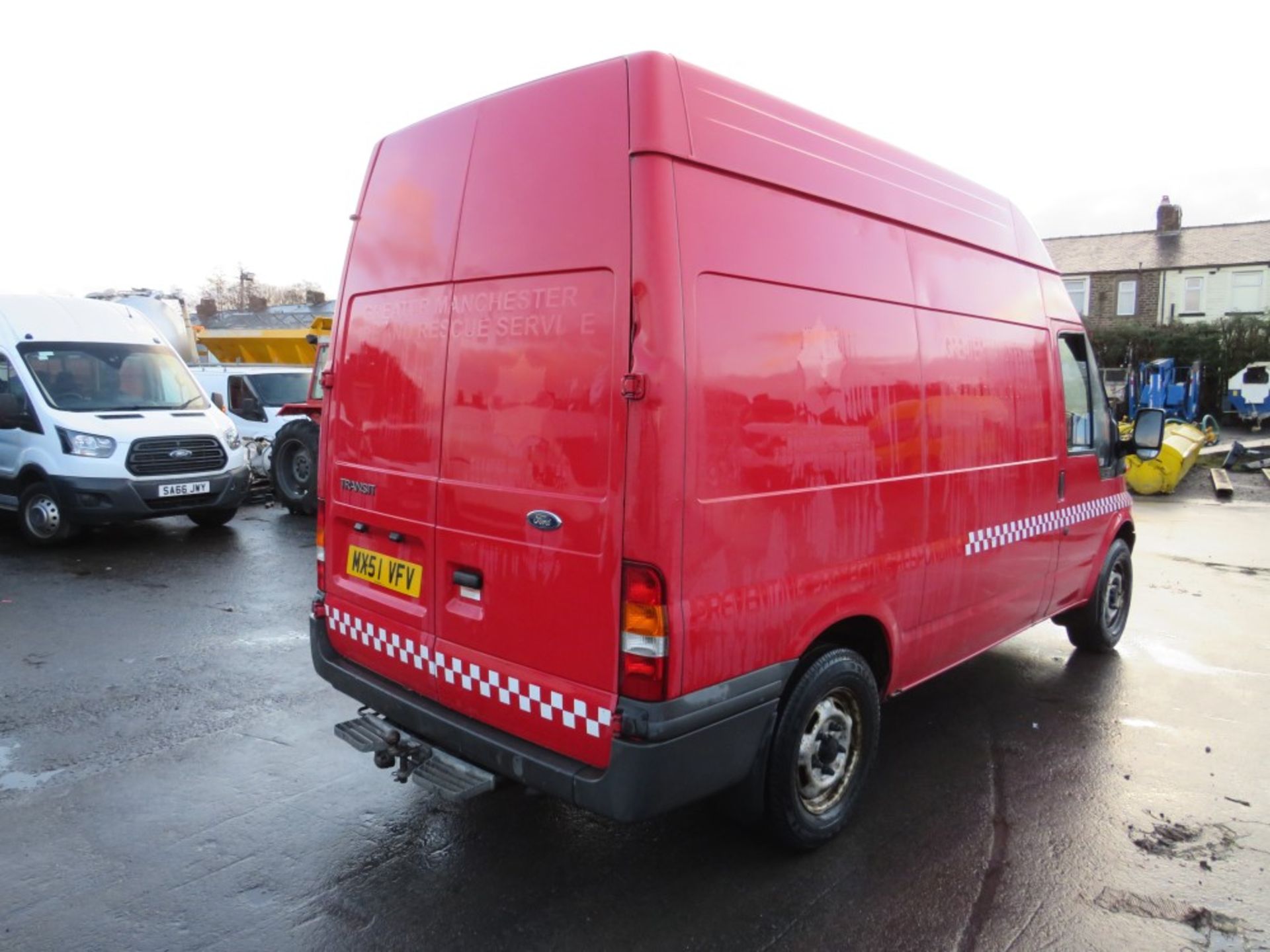 51 reg FORD TRANSIT 350 MWB TD VAN (DIRECT GTR M/C FIRE) 1ST REG 11/01, 117300M, V5 HERE, 1 OWNER - Image 4 of 6