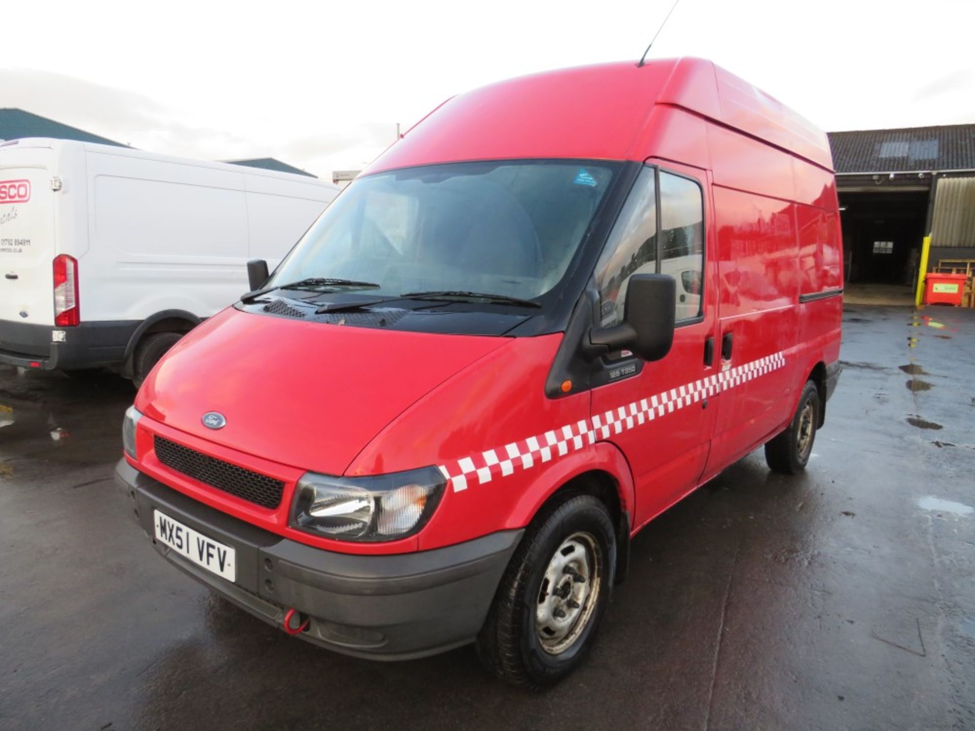 51 reg FORD TRANSIT 350 MWB TD VAN (DIRECT GTR M/C FIRE) 1ST REG 11/01, 117300M, V5 HERE, 1 OWNER - Image 2 of 6