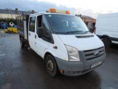 58 reg FORD TRANSIT 115 T350L D/C RWD TIPPER (DIRECT COUNCIL) 1ST REG 10/08, TEST 08/21, 78406M,