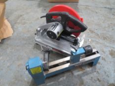 WOOD LATHE, ABRASIVE CUT OFF SAW [+ VAT]