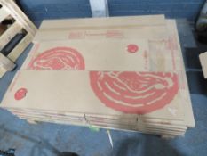 7 PALLETS OF KITCHEN PANELS, WORKTOPS, FLOORING & INTERNAL DOORS [NO VAT]