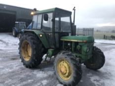 V reg JOHN DEERE 2130 4 X 4 TRACTOR (LOCATION RAMSBOTTOM) 1ST REG 10/79, 6015 HOURS NOT WARRANTED,