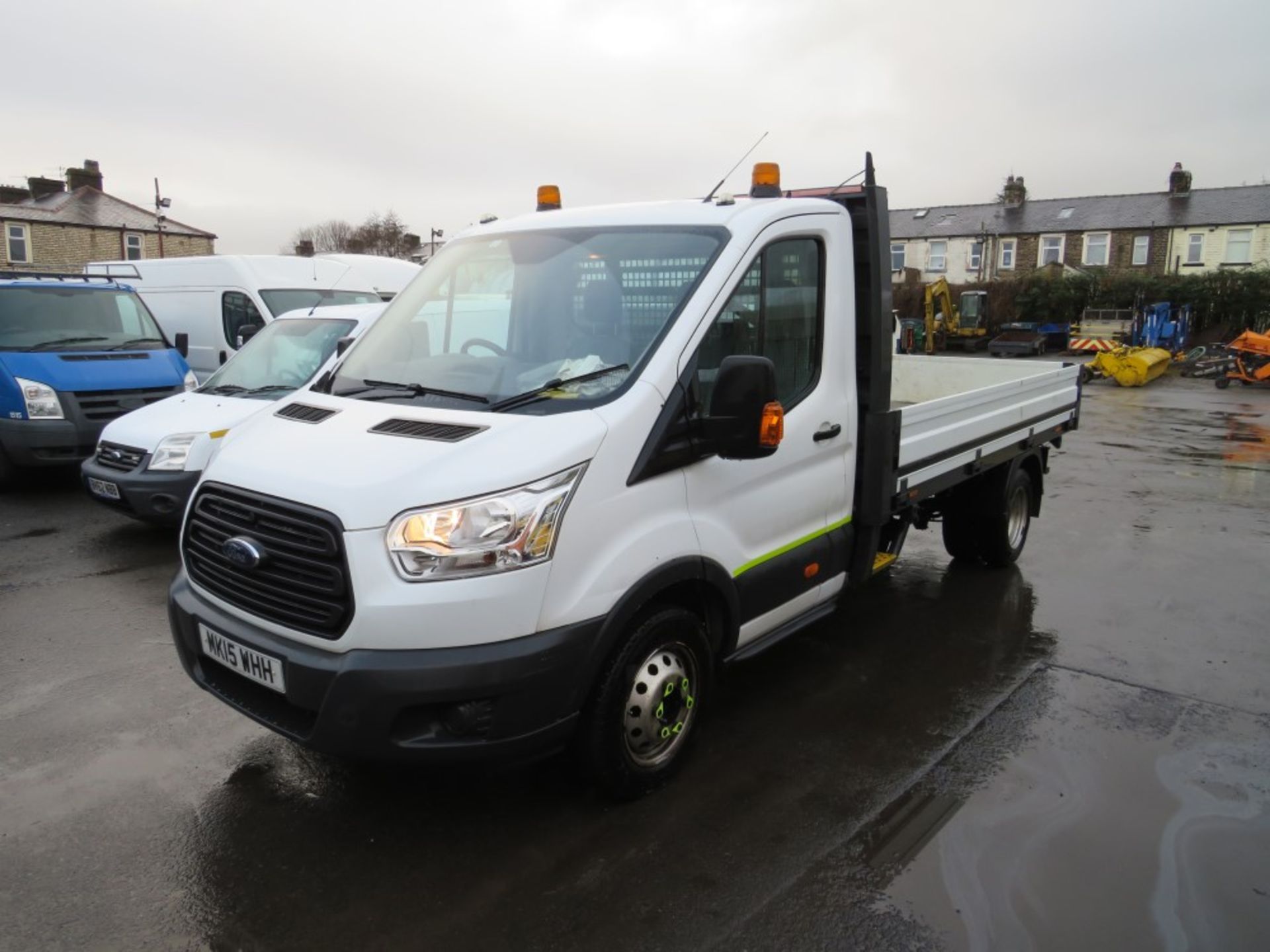 15 reg FORD TRANSIT 350 DIESEL DROPSIDE (DIRECT ELECTRICITY NW) 1ST REG 05/15, TEST 05/21, 75410M, - Image 2 of 5