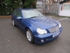 04 reg MERCEDES C180 KOMP ELEGANCE SE, 1ST REG 04/04, TEST 04/21, 106915M NOT WARRANTED, V5 HERE,