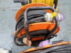 110V CABLE REEL ORANGE / BLACK CABLE (DIRECT LANCS FIRE & RESCUE) [+ VAT]