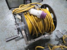 110V CABLE REEL STAINLESS / YELLOW CABLE (DIRECT LANCS FIRE & RESCUE) [+ VAT]