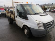 60 reg FORD TRANSIT 100 T350M RWD TIPPER (DIRECT COUNCIL) 1ST REG 11/20, TEST 07/21, 39523M