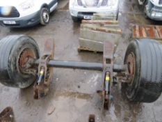 SAF DISC TRAILER AXLE & WHEELS (2) [NO VAT]