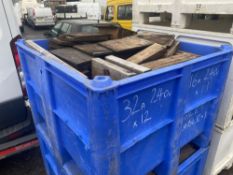 3 X BLUE PLASTIC BOXES (DIRECT HIRE CO) [+ VAT]