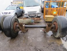 SAF DISC TRAILER AXLE & WHEELS (1) [NO VAT]