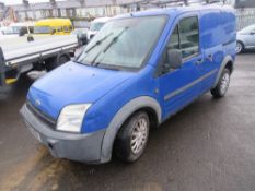 05 reg FORD TRANSIT CONNECT L220 TD SWB, 1ST REG 08/05, 147655M NOT WARRANTED, V5 HERE, 10 FORMER