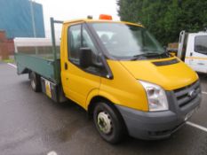 10 reg FORD TRANSIT 115 T350M RWD DROPSIDE (DIRECT COUNCIL) 1ST REG 06/10, TEST 12/21,[+ VAT]