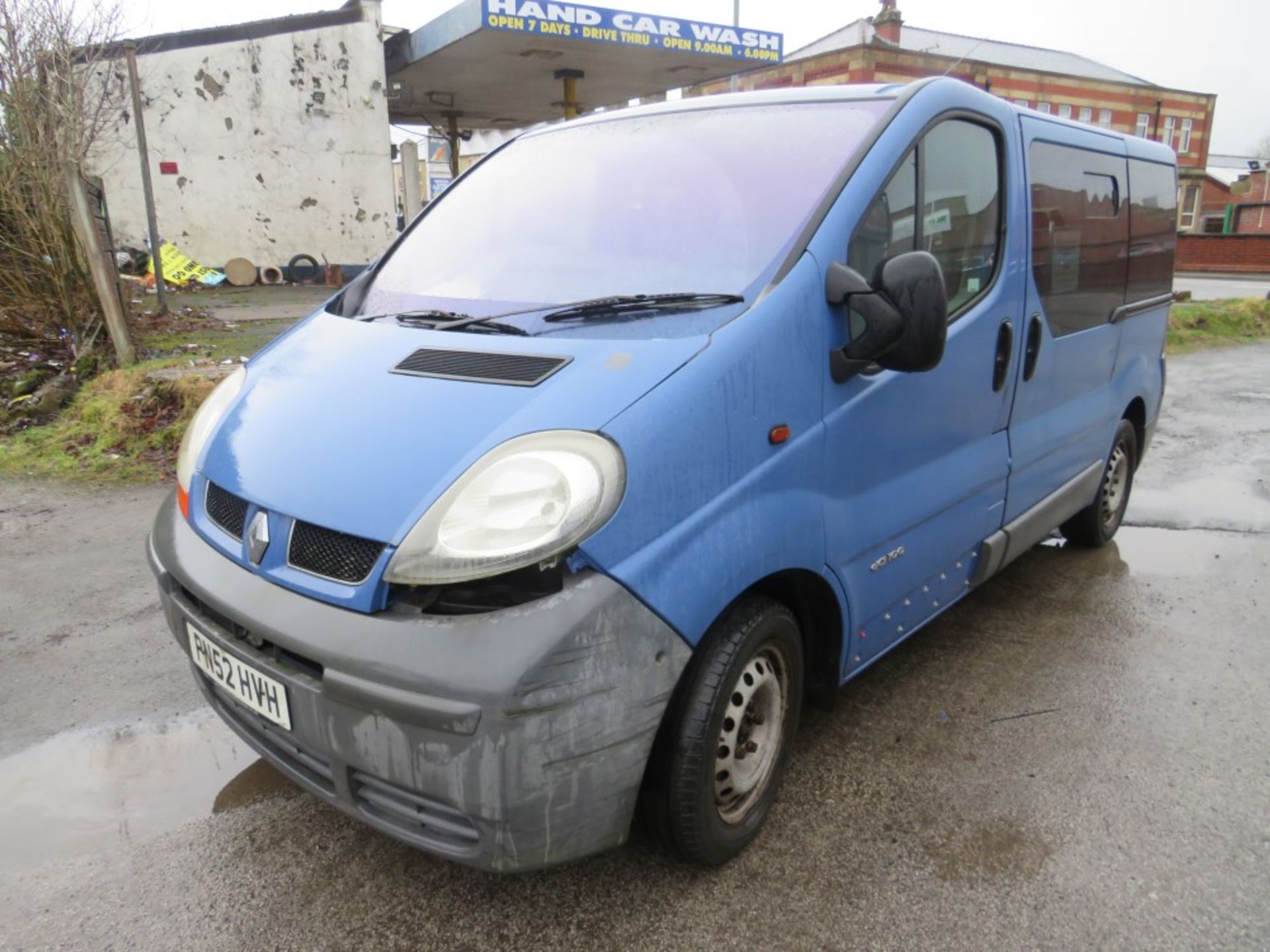 52 reg RENAULT TRAFIC SL27 DCI 100 MINIBUS (NON RUNNER) (DIRECT COUNCIL) 1ST REG 10/02, TEST 01/ - Image 3 of 7