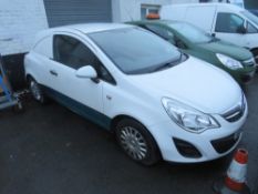 61 reg VAUXHALL CORSA CDTI ECOFLEX VAN (NON RUNNER) 1ST REG 01/12, V5 HERE, 1 FORMER KEEPER [NO