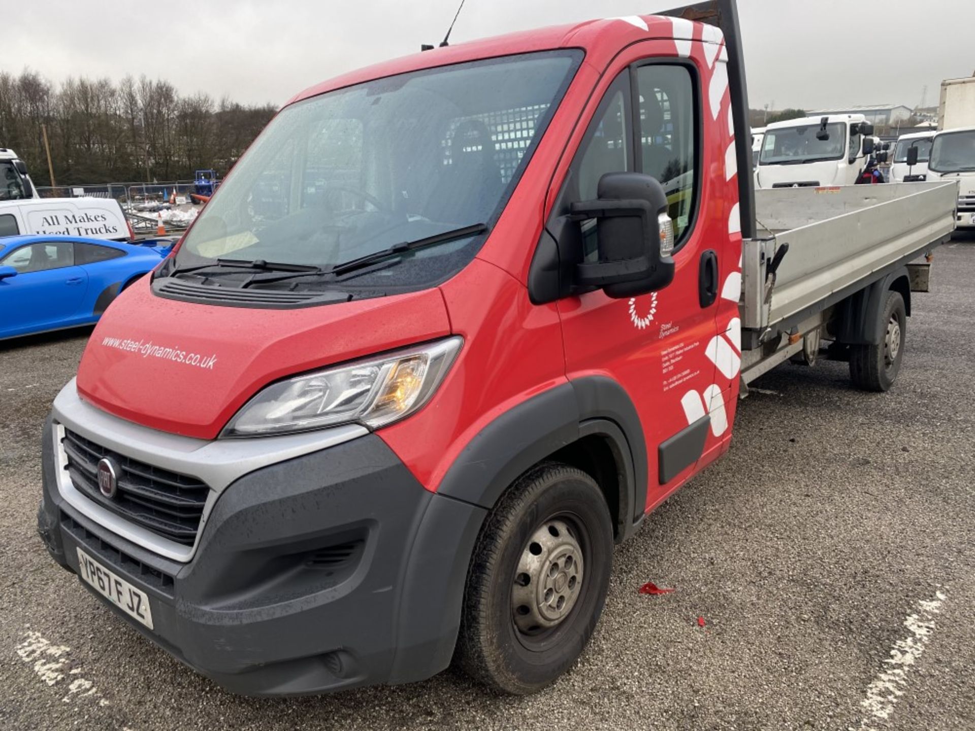 67 reg FIAT DUCATO 35 MULTIJET 11 DROPSIDE, 1ST REG 10/17, TEST 11/21, 147298M WARRANTED [+ VAT] - Image 2 of 5