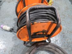 110V CABLE REEL ORANGE / BLACK CABLE (DIRECT LANCS FIRE & RESCUE) [+ VAT]