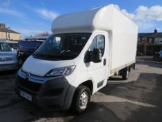 67 reg CITROEN RELAY 35 BLUE HDI LUTON VAN, 1ST REG 09/17, TEST 09/21, V5 HERE, 1 OWNER FROM