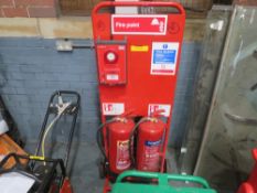 FIRE ALARM TROLLEY & EXTINGUISHER (DIRECT HIRE CO) [+ VAT]