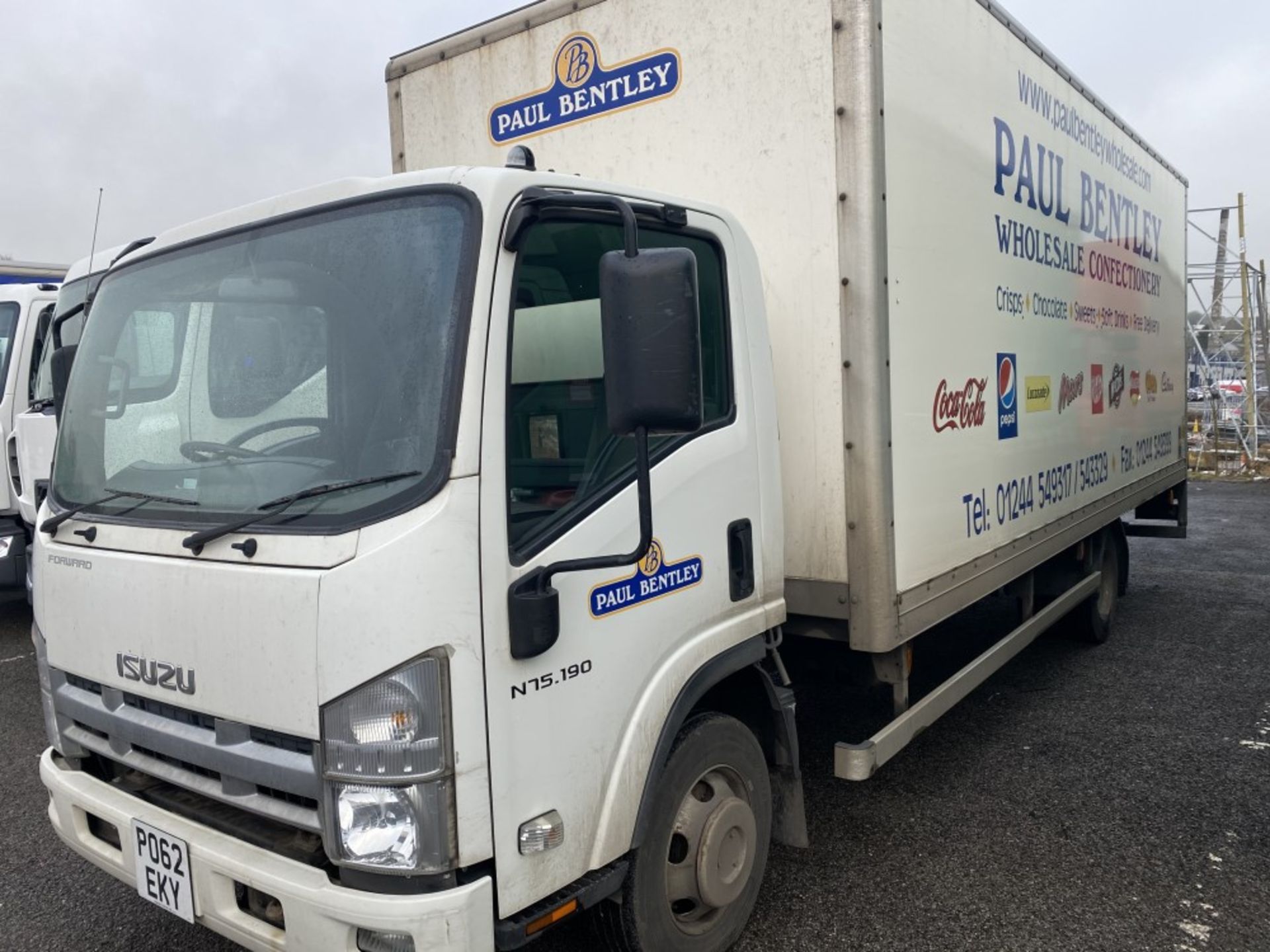 62 reg ISUZU FORWARD N75.190 7.5 TON BOX VAN C/W TAIL LIFT, 1ST REG 09/12, 229715 WARRANTED, V5 - Image 2 of 7