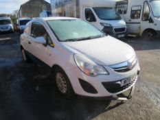 61 reg VAUXHALL CORSA CDTI ECOFLEX VAN (DIRECT UNITED UTILITIES WATER) (NON RUNNER) 1ST REG 01/12,