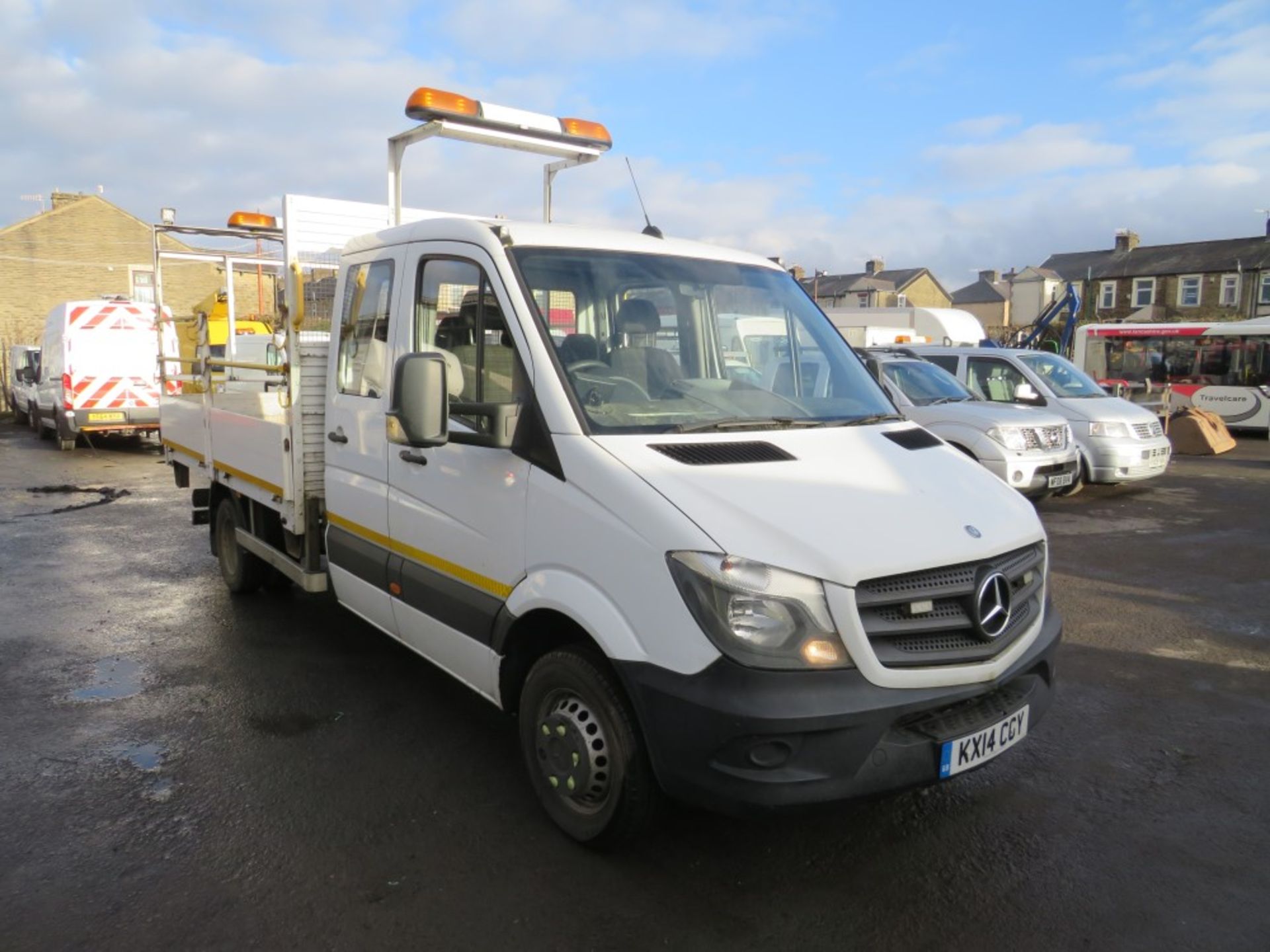 14 reg MERCEDES SPRINTER 516 CDI CREW CAB DROPSIDE, 1ST REG 06/14, 164184M WARRANTED, V5 HERE