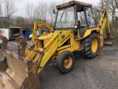 B reg JCB 3CX EXTRA DIG WITH PALLET FORKS (LOCATION BLACKBURN) 7078 HOURS, RUNS, DRIVES, DIGS, NO V5