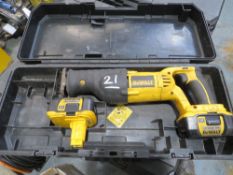 DEWALT SAW - INCOMPLETE - NO CHARGER (DIRECT LANCS FIRE & RESCUE) [+ VAT]