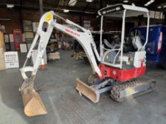 2019 TAKEUCHI TB215R COMPACT EXCAVATOR, 108 HOURS [+ VAT]