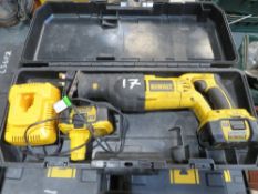 DEWALT RECIP SAW - COMPLETE (DIRECT LANCS FIRE & RESCUE) [+ VAT]