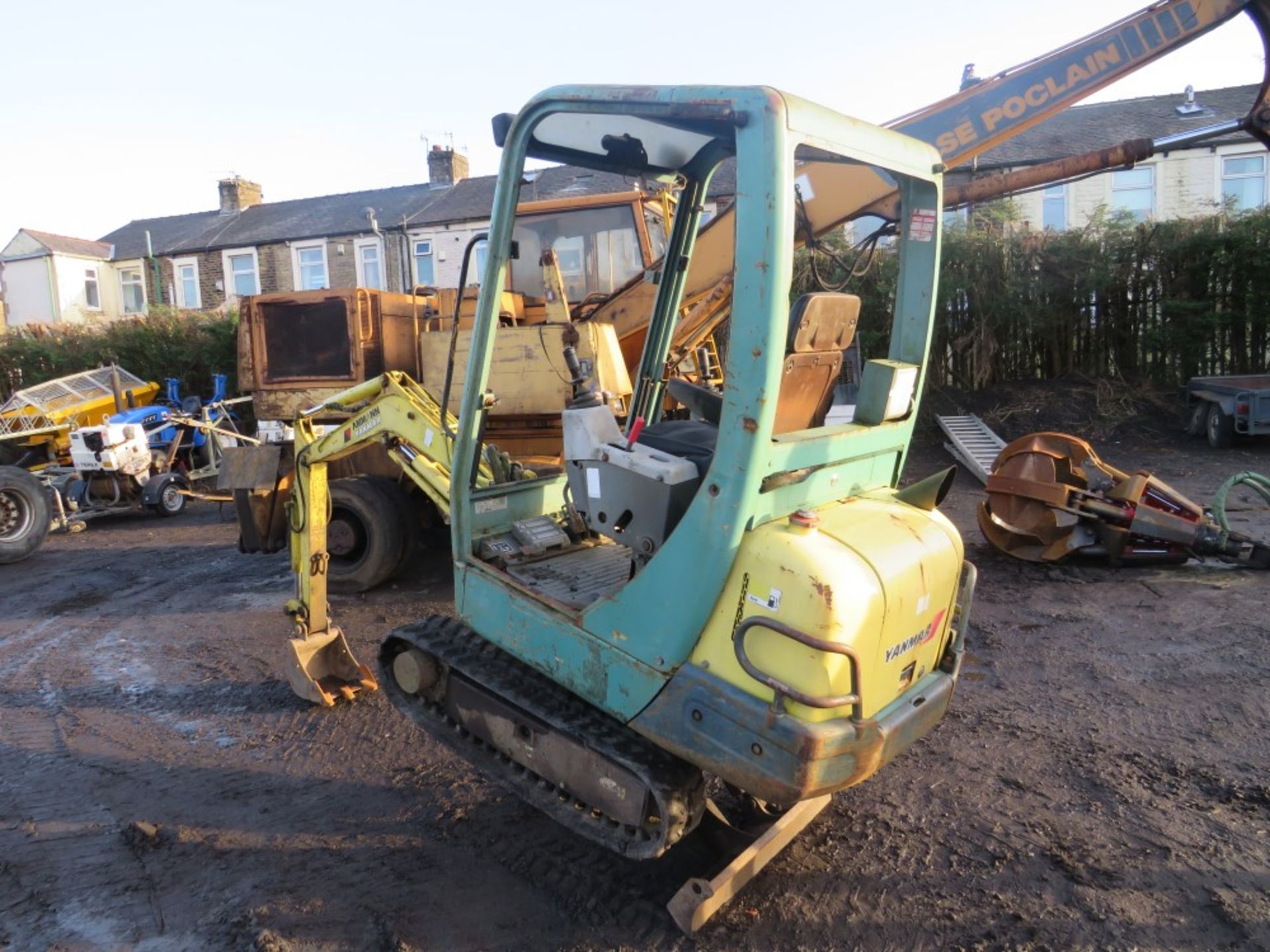 1996 YANMAR B17-2 1.5 TON MINI DIGGER, 3905 HOURS [NO VAT] - Image 4 of 5