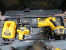 DEWALT RECIP SAW - COMPLETE (DIRECT LANCS FIRE & RESCUE) [+ VAT]