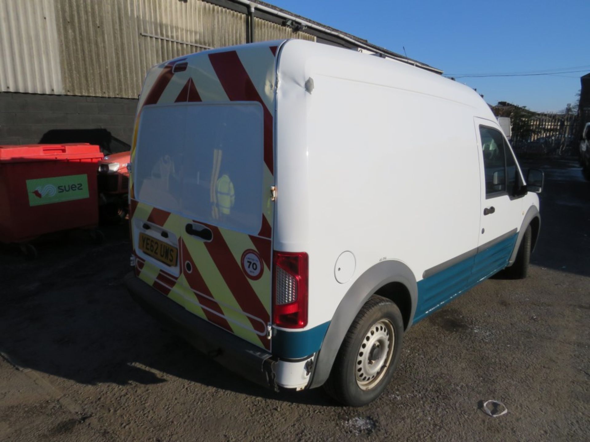 62 reg FORD TRANSIT CONNECT 90 T230 (DIRECT UNITED UTILITIES WATER) (NON RUNNER) 1ST REG 11/12, TEST - Image 4 of 7